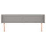 Vidaxl hoofdbord met randen 203x23x78 88 cm stof lichtgrijs