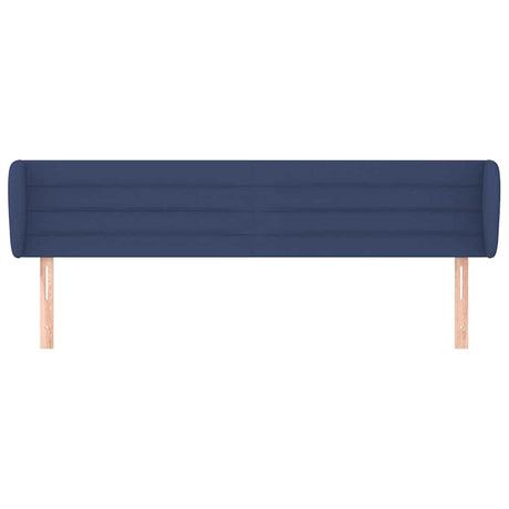 Vidaxl hoofdbord met randen 203x23x78 88 cm stof blauw