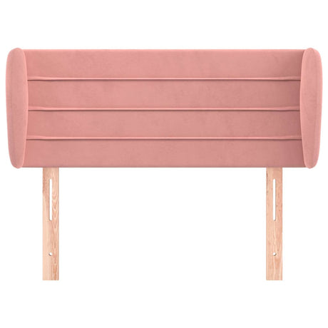 Vidaxl hoofdbord met randen 83x23x78 88 cm fluweel roze