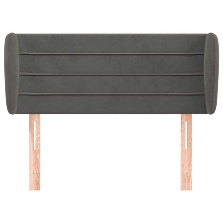 Vidaxl hoofdbord met randen 93x23x78 88 cm fluweel donkergrijs