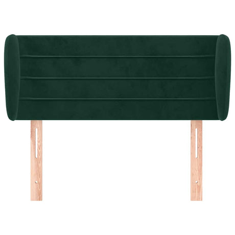 Vidaxl hoofdbord met randen 93x23x78 88 cm fluweel donkergroen