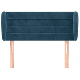 Vidaxl hoofdbord met randen 93x23x78 88 cm fluweel donkerblauw