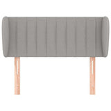 Vidaxl hoofdbord met randen 83x23x78 88 cm stof lichtgrijs