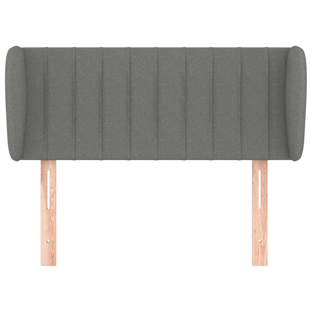 Vidaxl hoofdbord met randen 93x23x78 88 cm stof donkergrijs