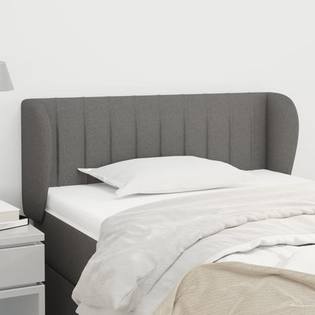 Vidaxl hoofdbord met randen 93x23x78 88 cm stof donkergrijs