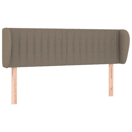 Vidaxl hoofdbord met randen 147x23x78 88 cm stof taupe