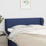 Vidaxl hoofdbord met randen 147x23x78 88 cm stof blauw