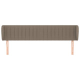 Vidaxl hoofdbord met randen 163x23x78 88 cm stof taupe