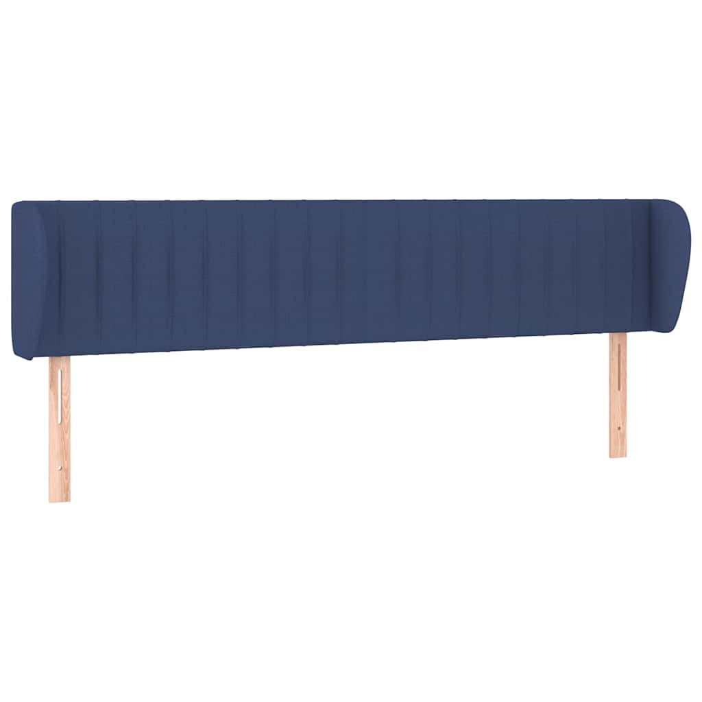 Vidaxl hoofdbord met randen 183x23x78 88 cm stof blauw
