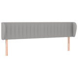 Vidaxl hoofdbord met randen 203x23x78 88 cm stof lichtgrijs