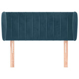Vidaxl hoofdbord met randen 93x23x78 88 cm fluweel donkerblauw