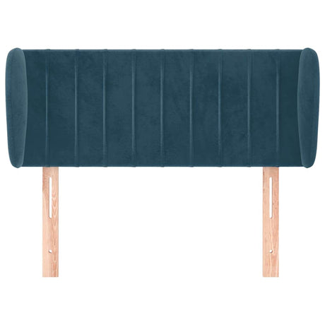 Vidaxl hoofdbord met randen 93x23x78 88 cm fluweel donkerblauw