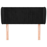 Vidaxl hoofdbord met randen 103x23x78 88 cm fluweel zwart