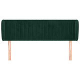 Vidaxl hoofdbord met randen 147x23x78 88 cm fluweel donkergroen