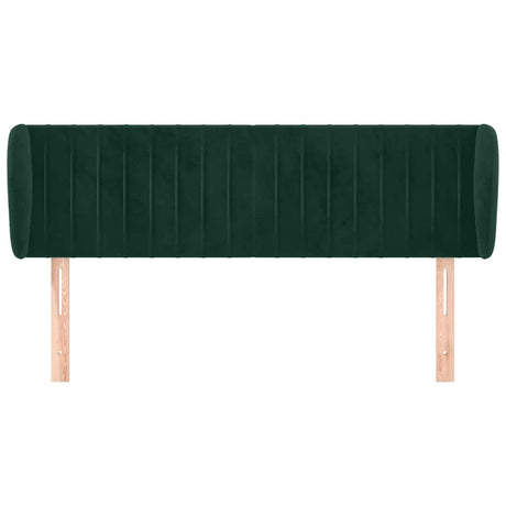 Vidaxl hoofdbord met randen 147x23x78 88 cm fluweel donkergroen
