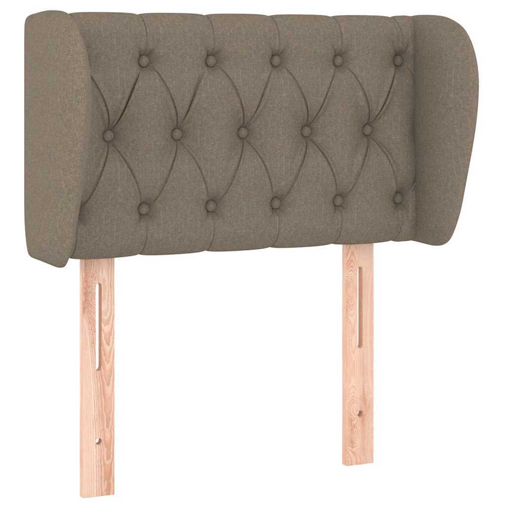 Vidaxl hoofdbord met randen 83x23x78 88 cm stof taupe