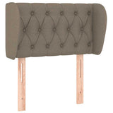 Vidaxl hoofdbord met randen 83x23x78 88 cm stof taupe