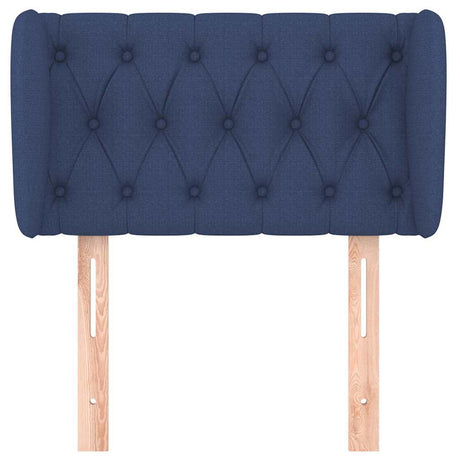 Vidaxl hoofdbord met randen 83x23x78 88 cm stof blauw