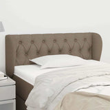 Vidaxl hoofdbord met randen 93x23x78 88 cm stof taupe