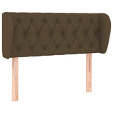 Vidaxl hoofdbord met randen 103x23x78 88 cm stof donkerbruin