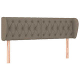 Vidaxl hoofdbord met randen 163x23x78 88 cm stof taupe