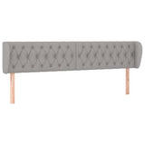 Vidaxl hoofdbord met randen 183x23x78 88 cm stof lichtgrijs