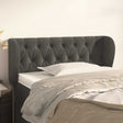 Vidaxl hoofdbord met randen 93x23x78 88 cm fluweel donkergrijs