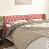 Vidaxl hoofdbord met randen 183x23x78 88 cm fluweel roze