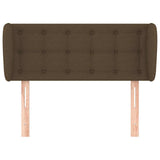 Vidaxl hoofdbord met randen 83x23x78 88 cm stof donkerbruin