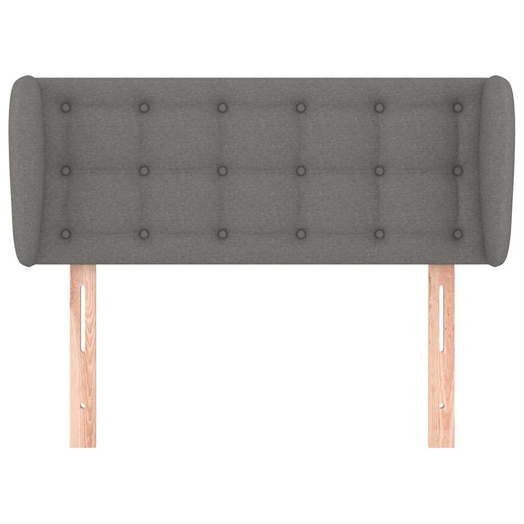 Vidaxl hoofdbord met randen 103x23x78 88 cm stof donkergrijs