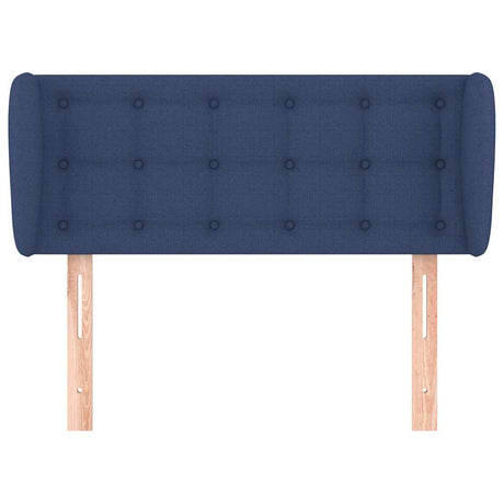 Vidaxl hoofdbord met randen 103x23x78 88 cm stof blauw