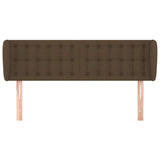 Vidaxl hoofdbord met randen 147x23x78 88 cm stof donkerbruin