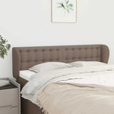 Vidaxl hoofdbord met randen 147x23x78 88 cm stof taupe