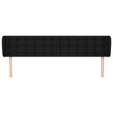 Vidaxl hoofdbord met randen 163x23x78 88 cm stof zwart
