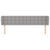 Vidaxl hoofdbord met randen 183x23x78 88 cm stof lichtgrijs