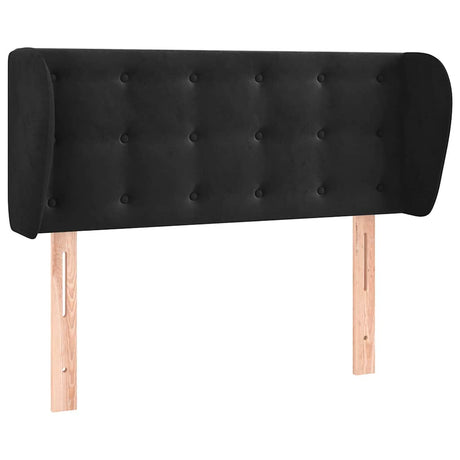 Vidaxl hoofdbord met randen 93x23x78 88 cm fluweel zwart