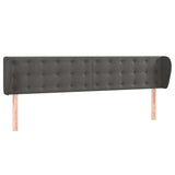 Vidaxl hoofdbord met randen 183x23x78 88 cm fluweel donkergrijs