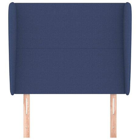 Vidaxl hoofdbord met randen 83x23x118 128 cm stof blauw