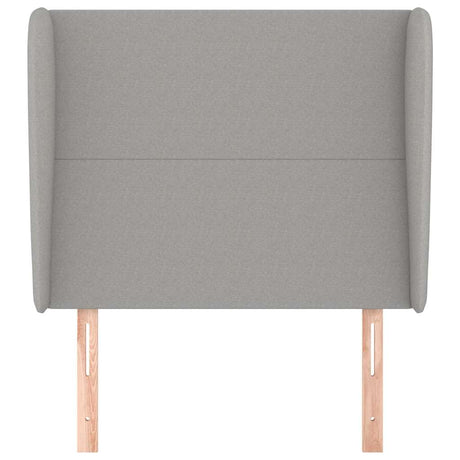 Vidaxl hoofdbord met randen 103x23x118 128 cm stof lichtgrijs