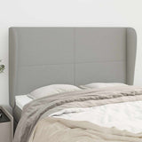 Vidaxl hoofdbord met randen 147x23x118 128 cm stof lichtgrijs