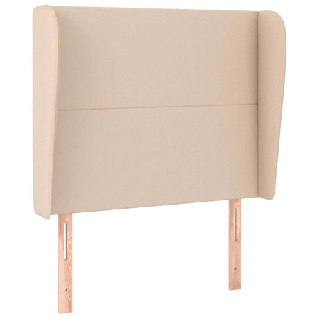 Vidaxl hoofdbord met randen 83x23x118 128 cm kunstleer cappuccinokleur