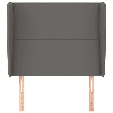 Vidaxl hoofdbord met randen 103x23x118 128 cm kunstleer grijs