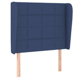 Vidaxl hoofdbord met randen 103x23x118 128 cm stof blauw