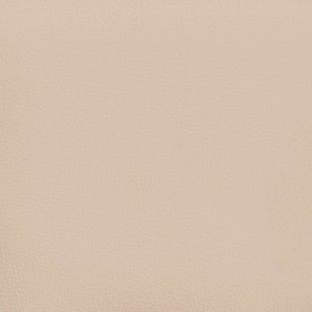 Vidaxl hoofdbord met randen 83x23x118 128 cm kunstleer cappuccinokleur