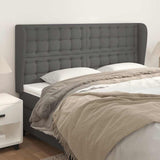 Vidaxl hoofdbord met randen 183x23x118 128 cm kunstleer grijs
