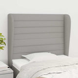Vidaxl hoofdbord met randen 83x23x118 128 cm stof lichtgrijs