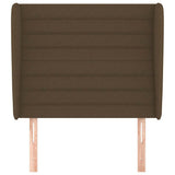 Vidaxl hoofdbord met randen 83x23x118 128 cm stof donkerbruin