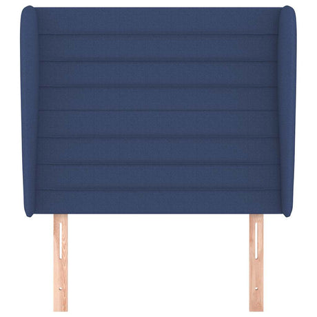Vidaxl hoofdbord met randen 83x23x118 128 cm stof blauw