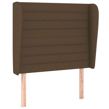 Vidaxl hoofdbord met randen 103x23x118 128 cm stof donkerbruin