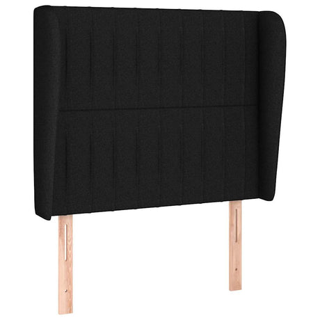 Vidaxl hoofdbord met randen 93x23x118 128 cm stof zwart